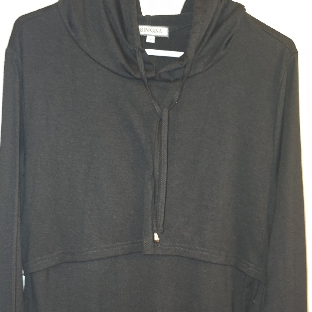 Breastfeeding/maternity Black Hoodie Sweatshirt Layered Discreet Feeding LOT O - Picture 3 of 8
